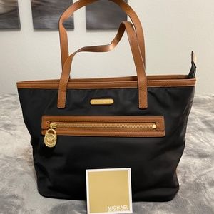 MICHAEL KORS Leather-Trimmed Nylon Tote
